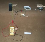 The components of a village LED lamp
