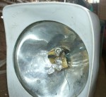 A conventional 6 volt Kisan torch converted to an LED torch